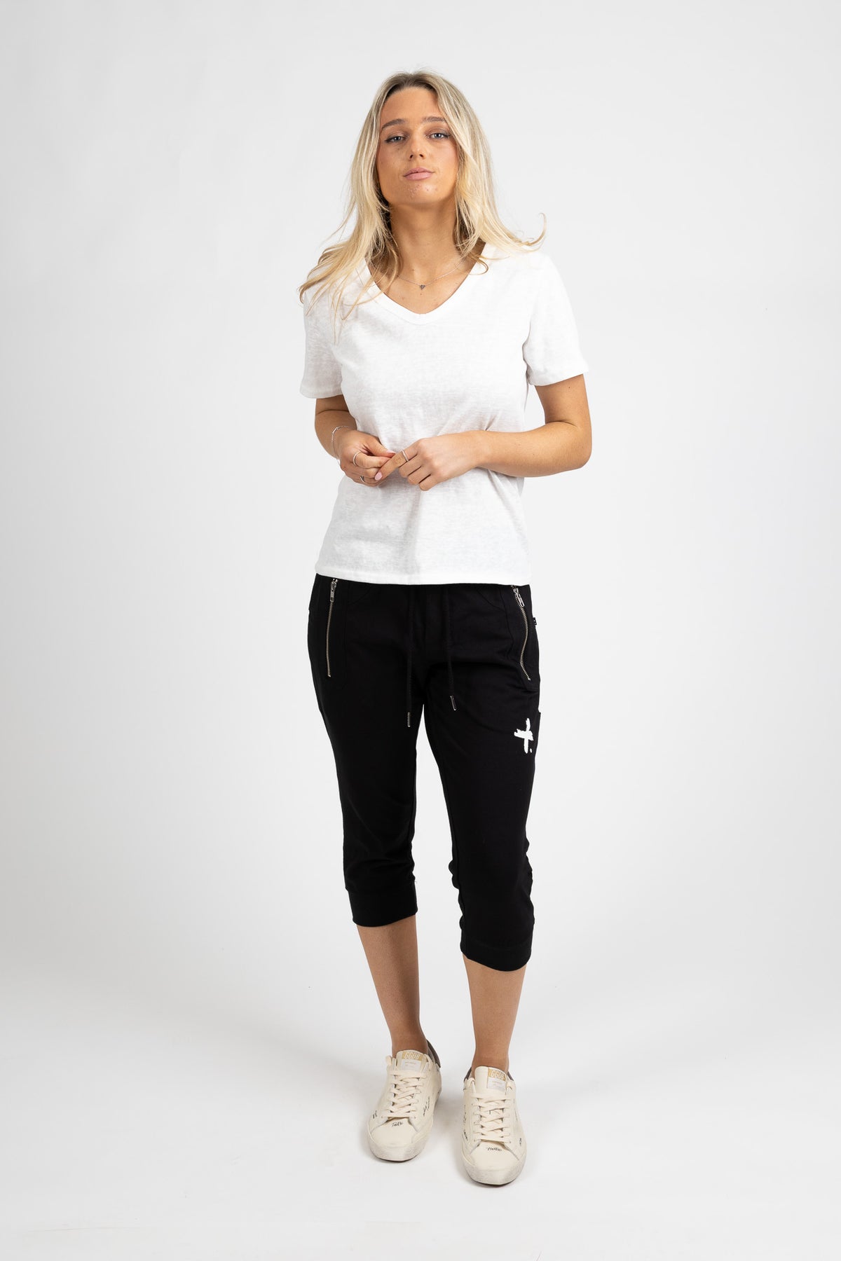 Cut Trackies - Staple Black/White