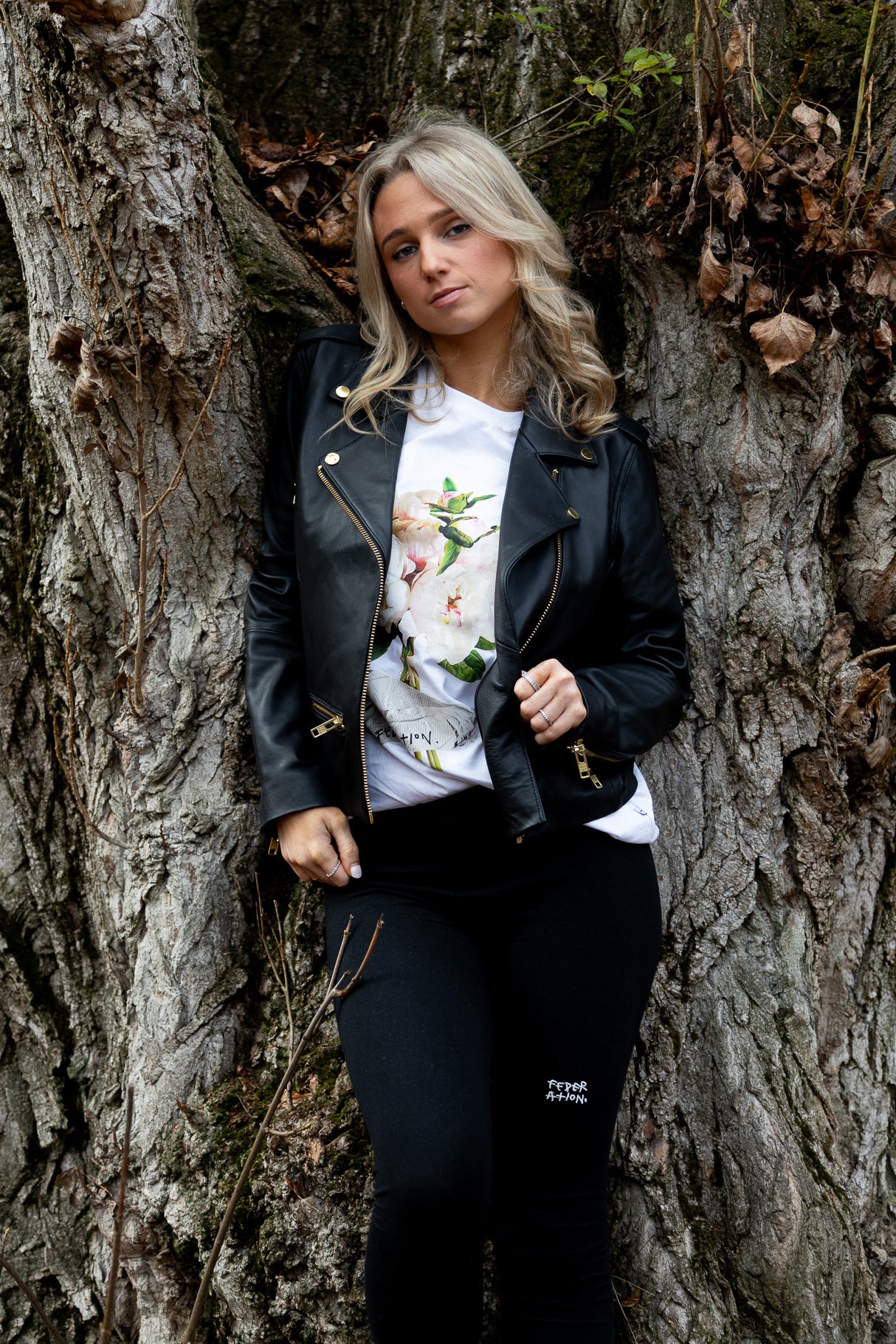 Leather Jacket - Gold