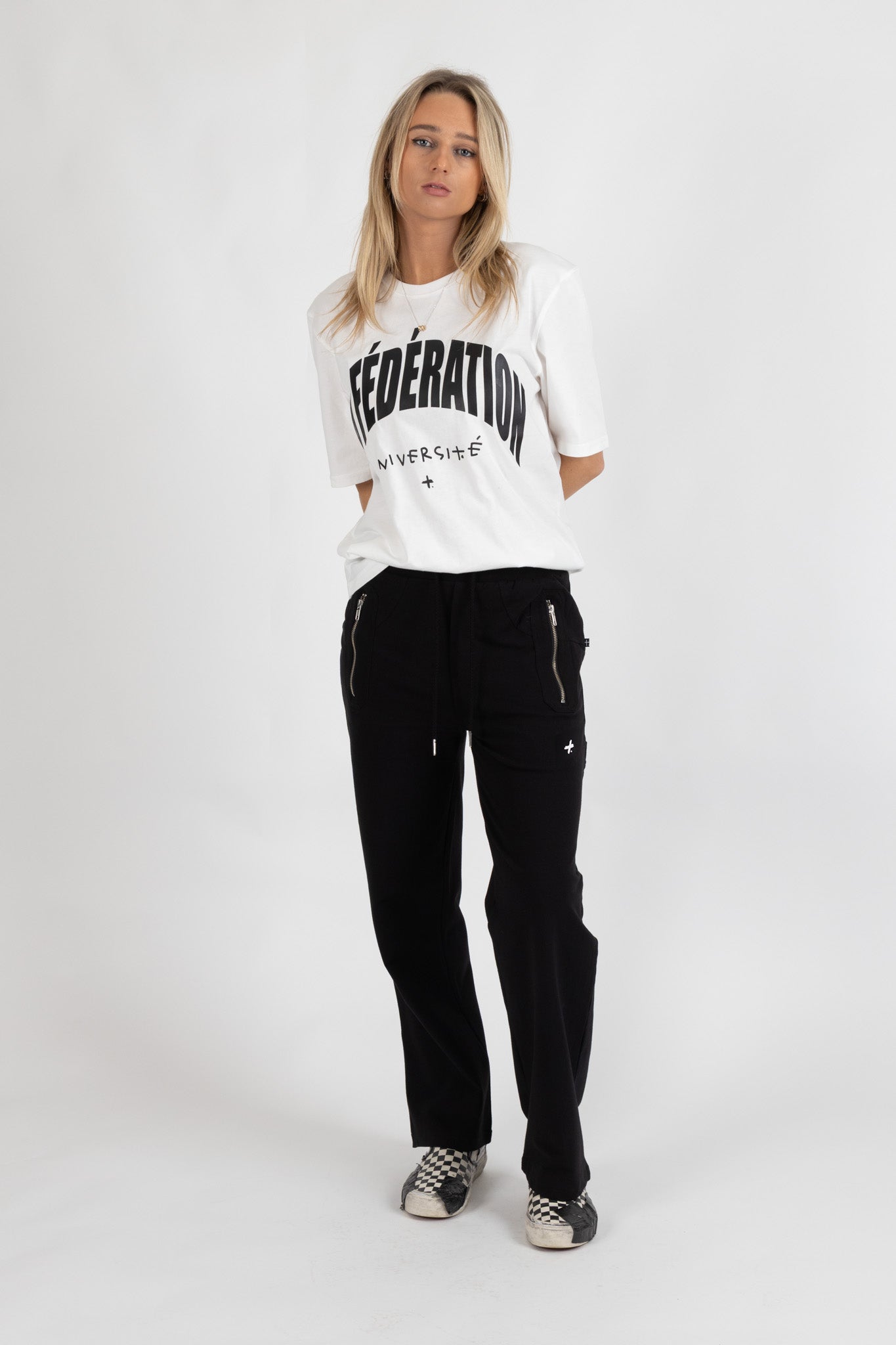 Loose Leg Escape Trackies - Plus Dot