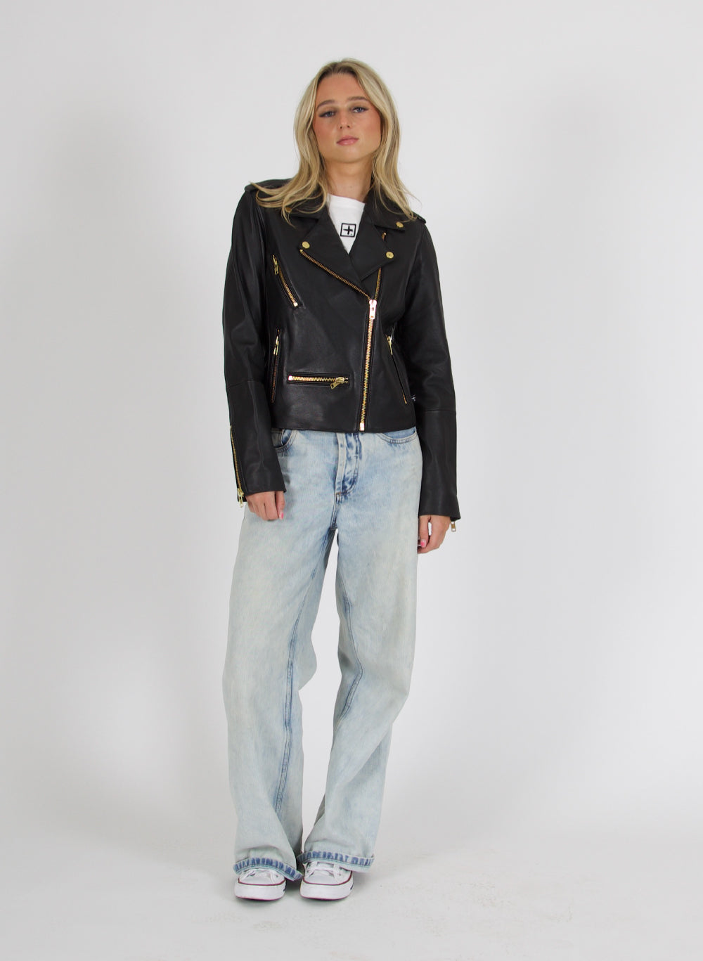 Leather Jacket - Gold