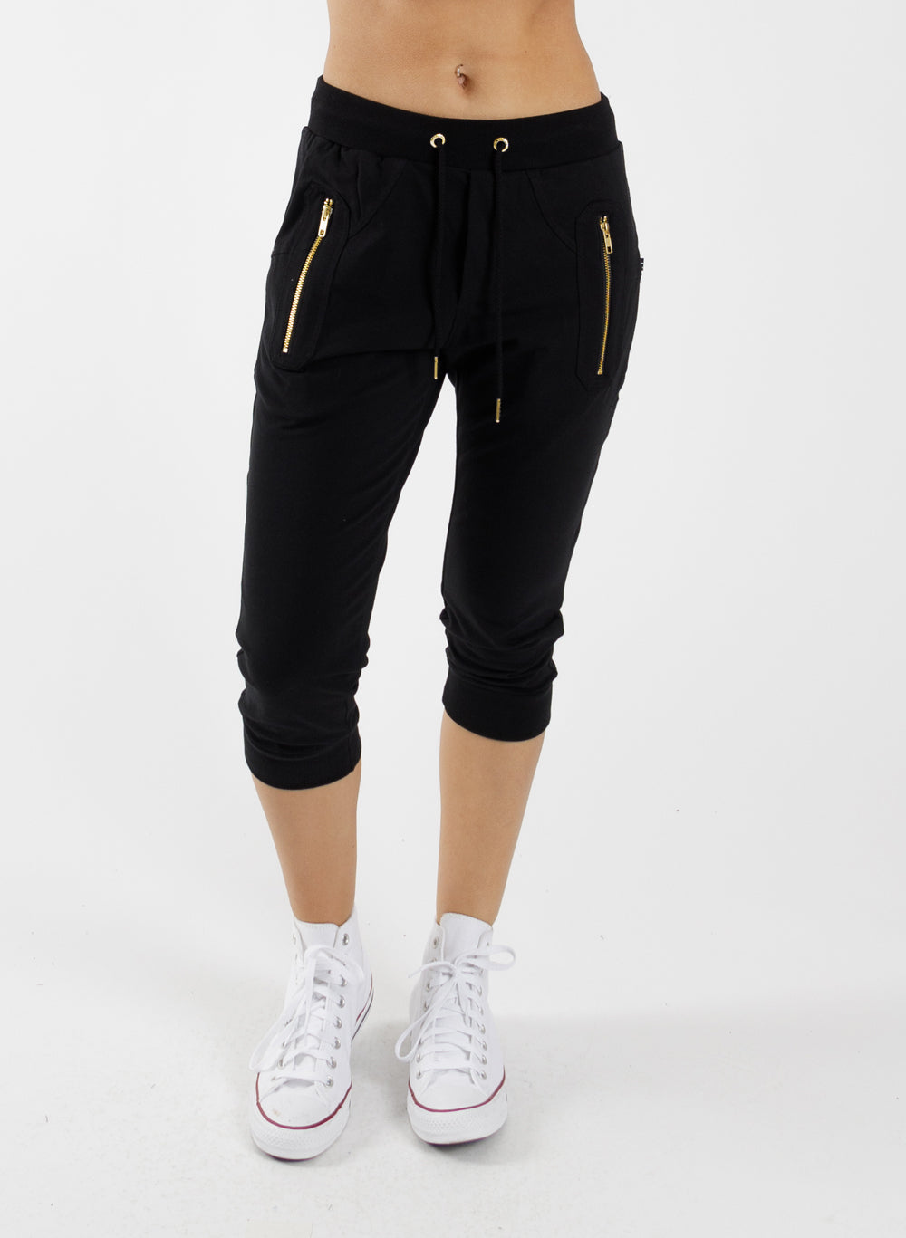 Cut Trackies - Gold Zip