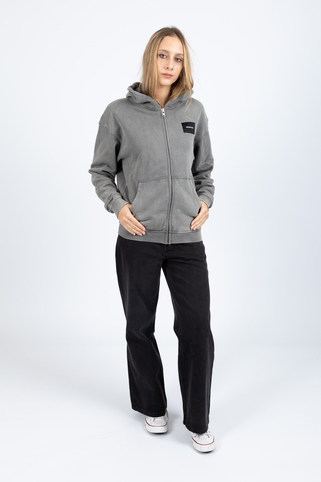 Axel Zip Up - Woven Badge