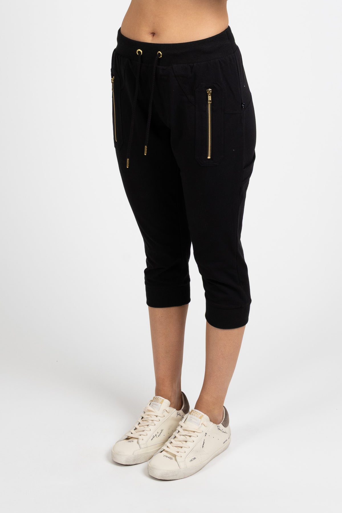 Cut Trackies - Black/Gold