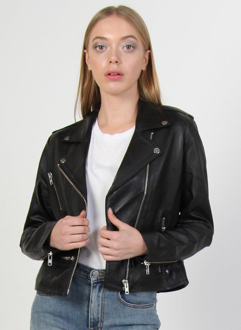 Leather Jacket - Silver