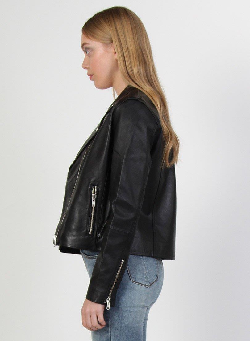 Leather Jacket - Silver