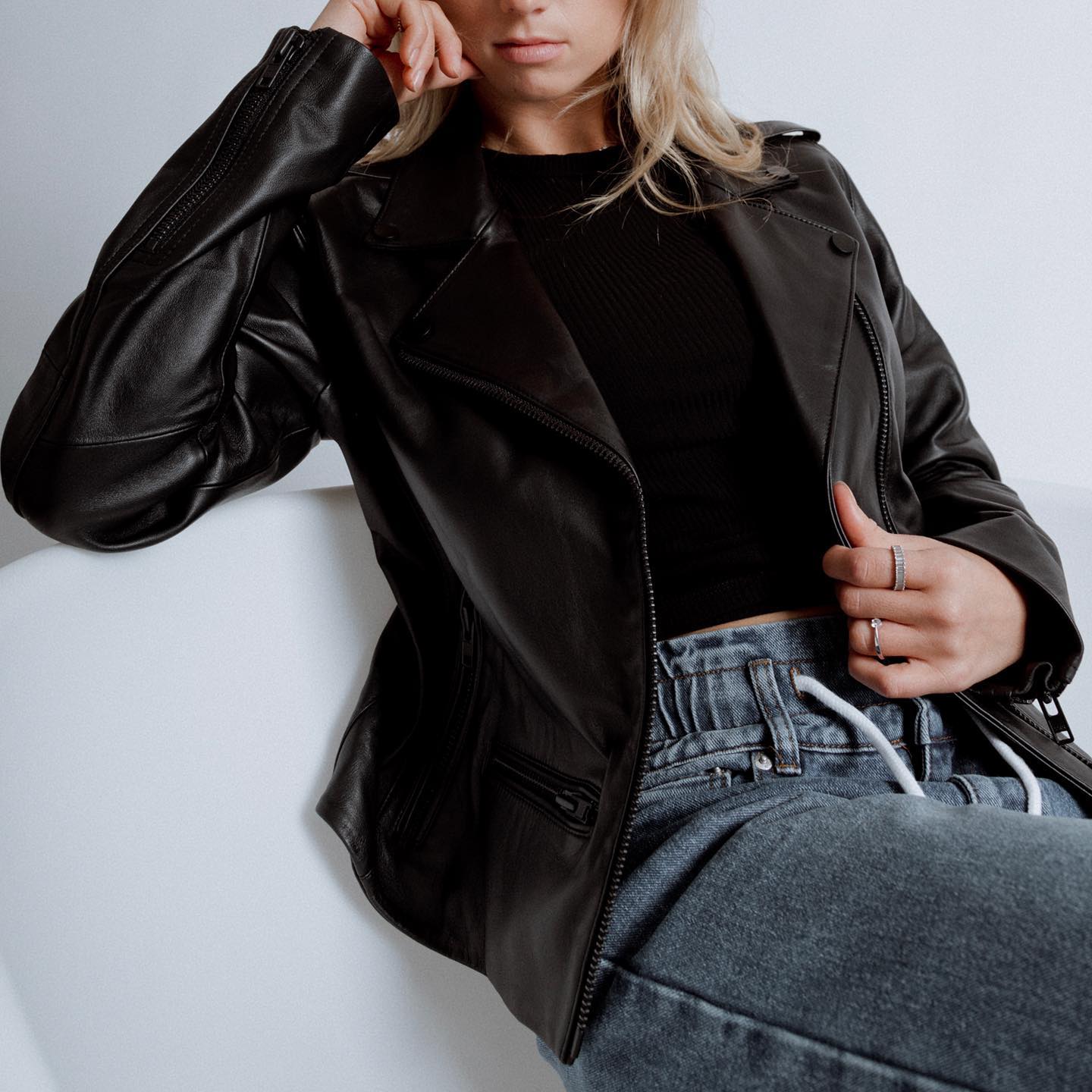 Leather Jacket - Black