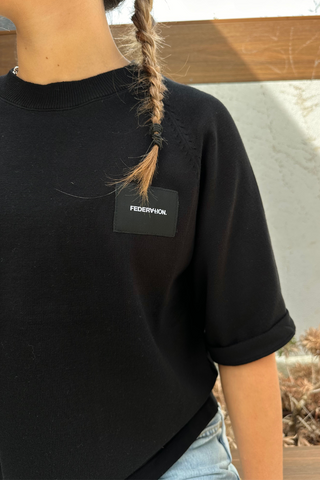 Badge Knit Top
