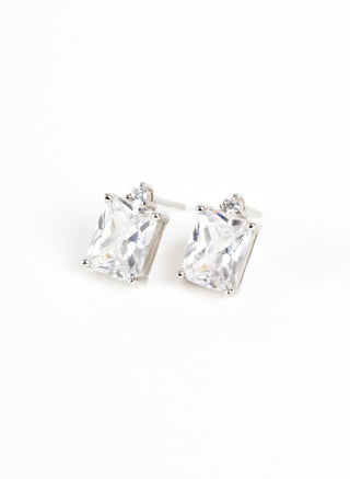 Emerald Cut Stud