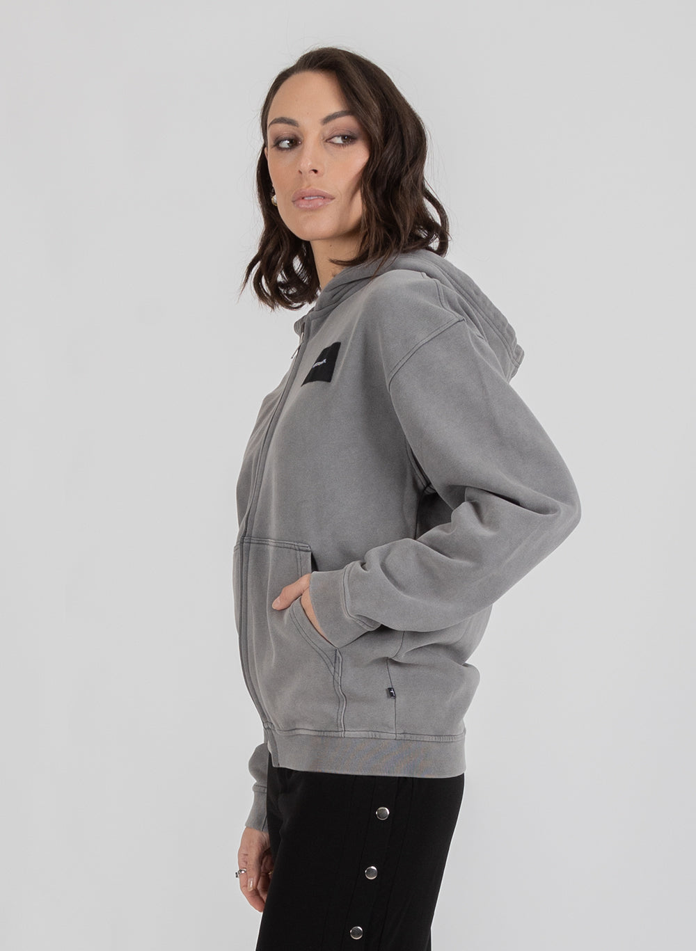 Axel Zip Up - Woven Badge