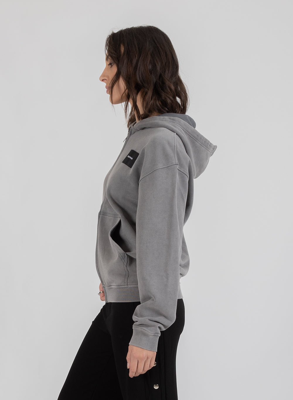 Axel Zip Up - Woven Badge