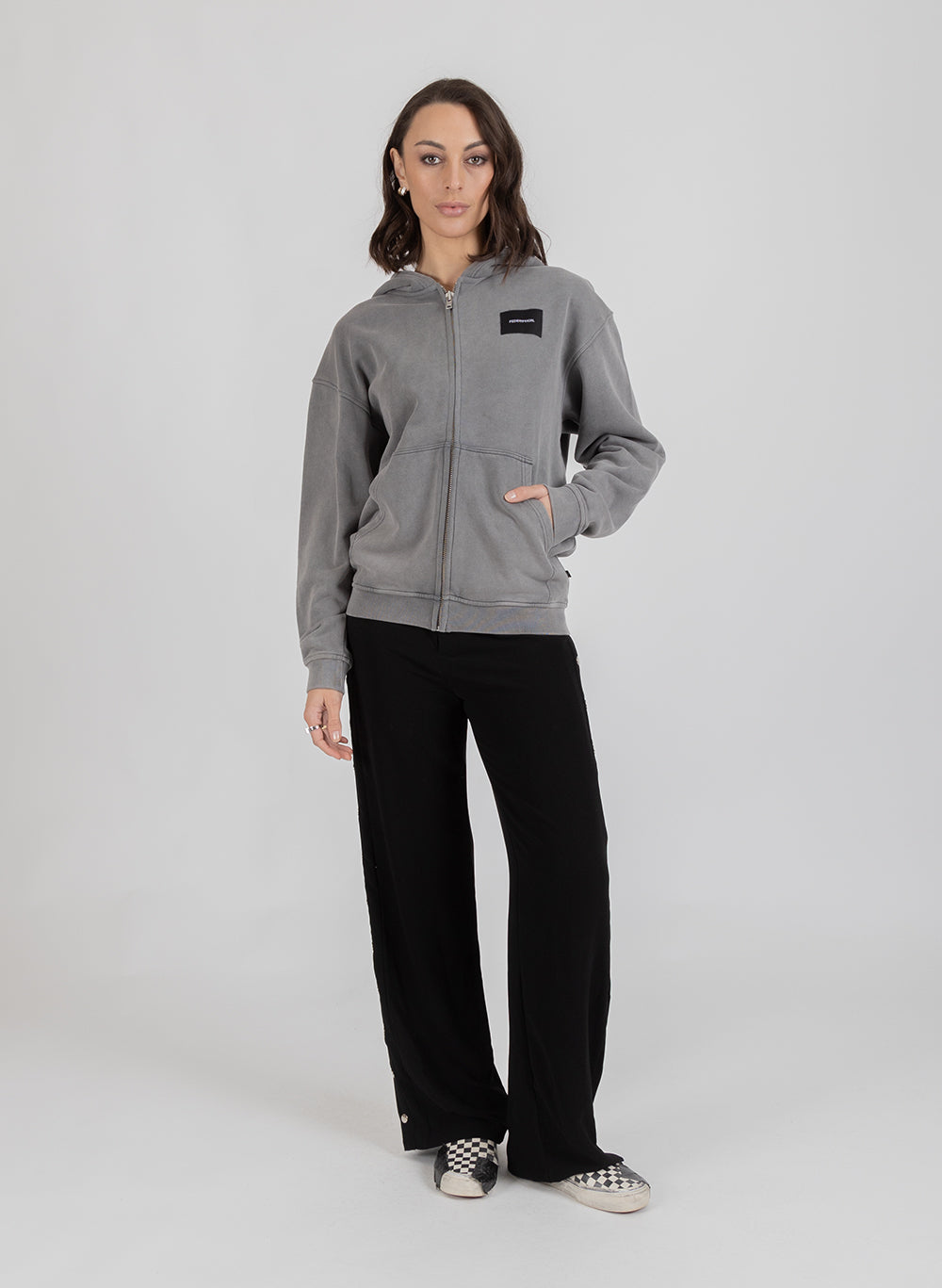 Axel Zip Up - Woven Badge