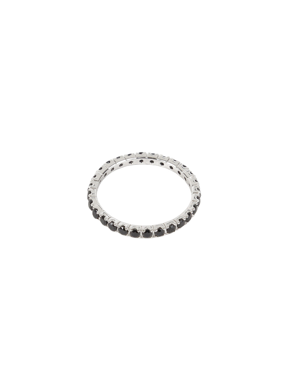 Go Around Stacker Ring Silver / Black