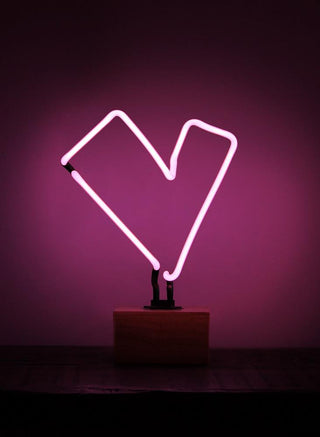 Somekind - Neon 'Heart' Wood Pink