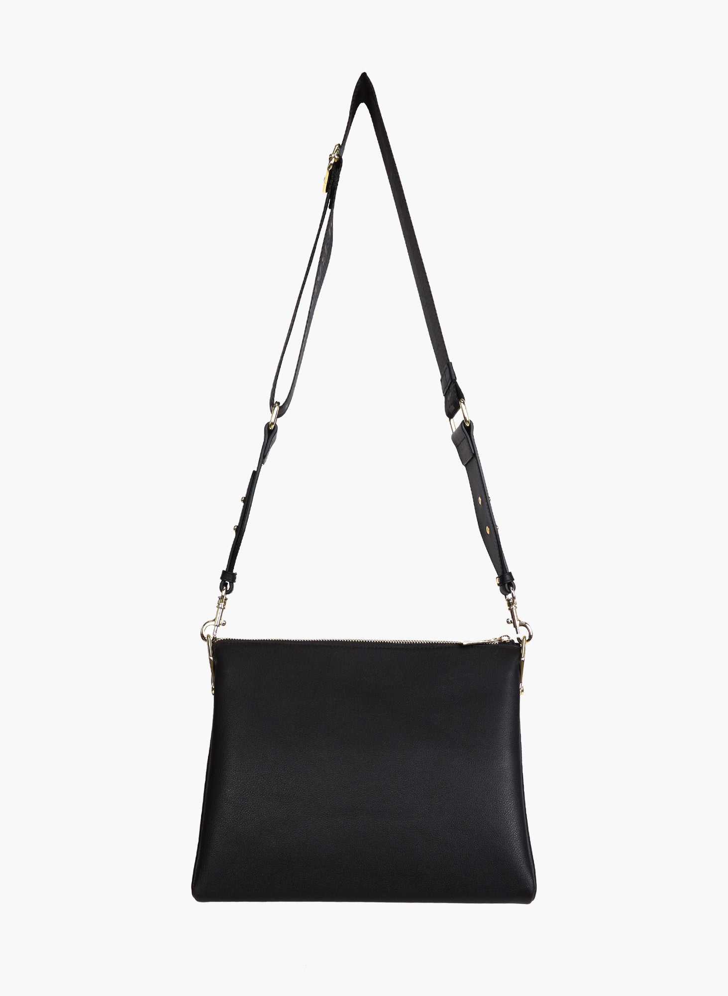 Large leather sales bag with compartments